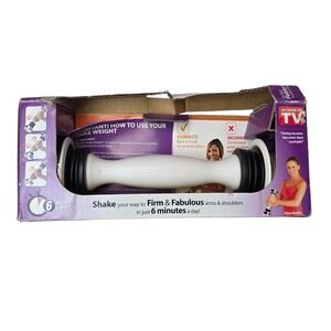 Shake Weight for Women As Seen On TV White Dynamic Inertia Dumbbell 6 Minute A4